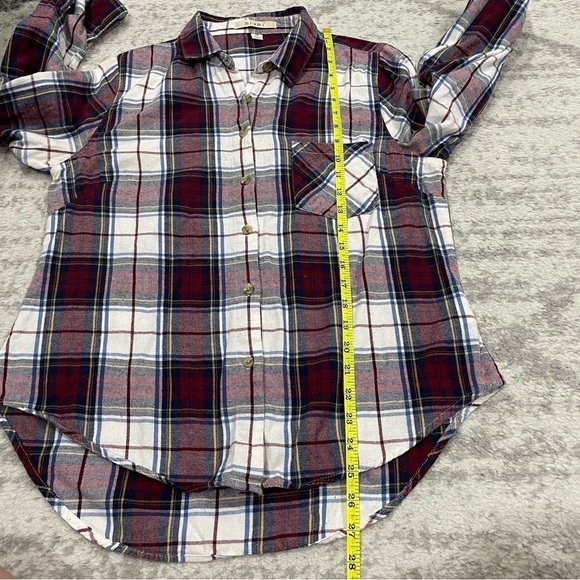 Miami Red and White Plaid Button Down Flannel - Picture 10 of 11